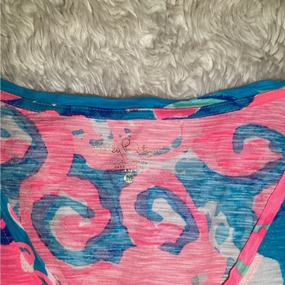 Lilly Pulitzer Jennifer women’s long sleeve Colorful Womens blouse size medium